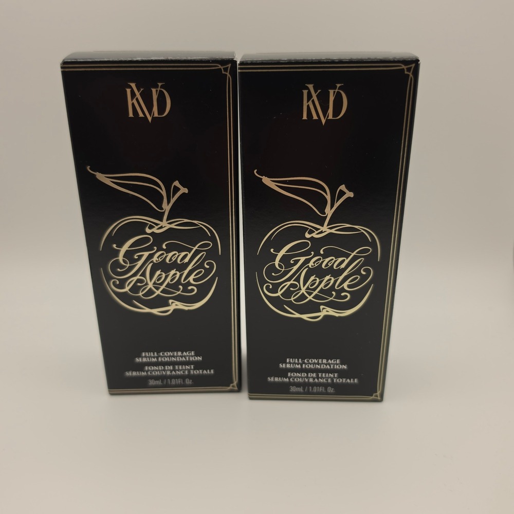 Lot of‎ 2 KVD Beauty Good Apple Serum Foundation Deep 098 Full Coverage 1.01oz